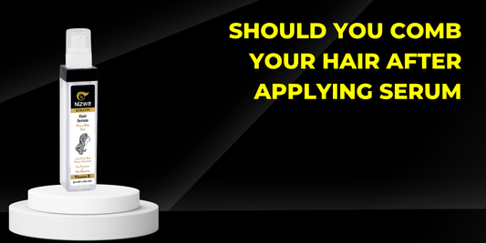 should you comb your hair after applying serum
