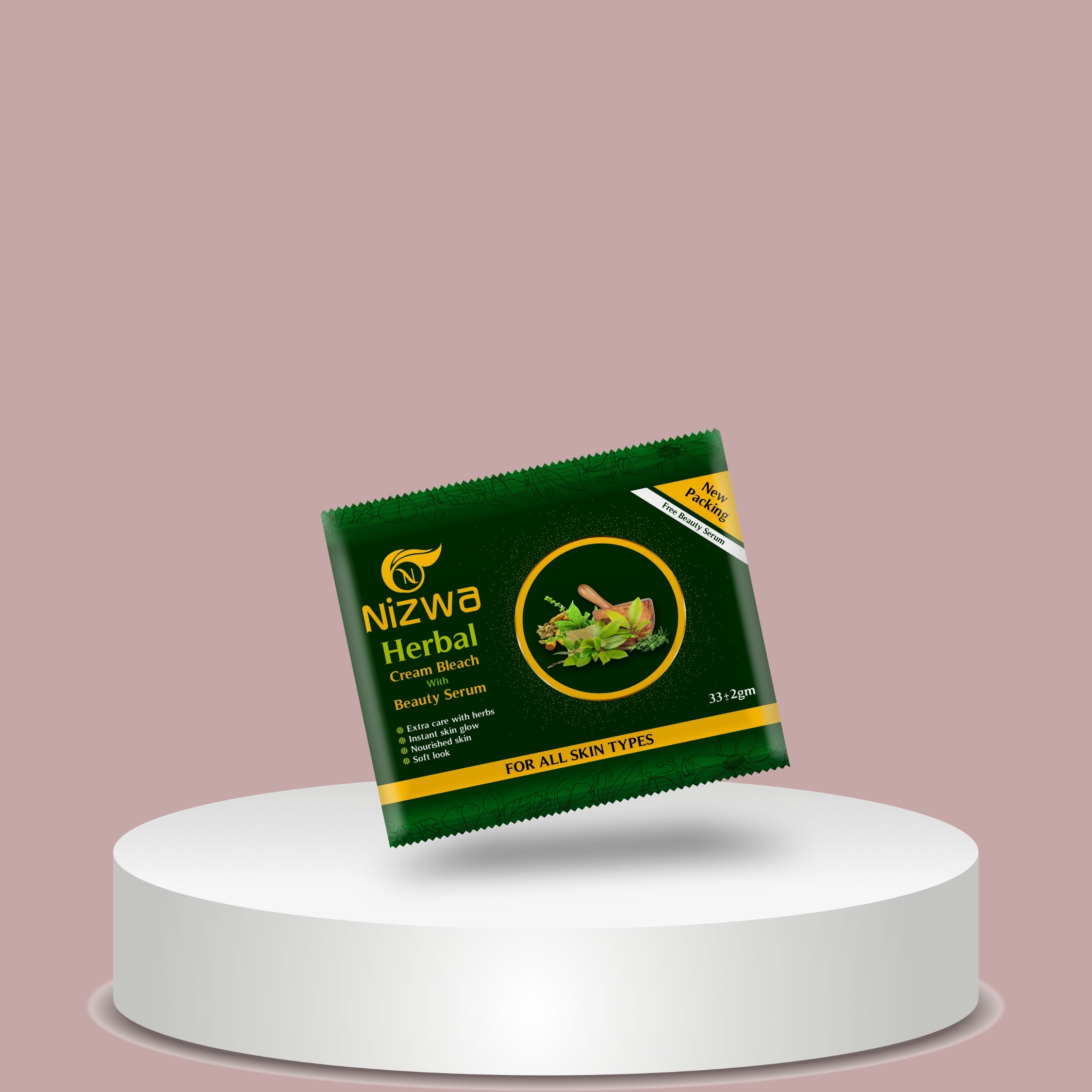 Herbal extracts and beauty serum ingredients in Nizwa Bleach Cream