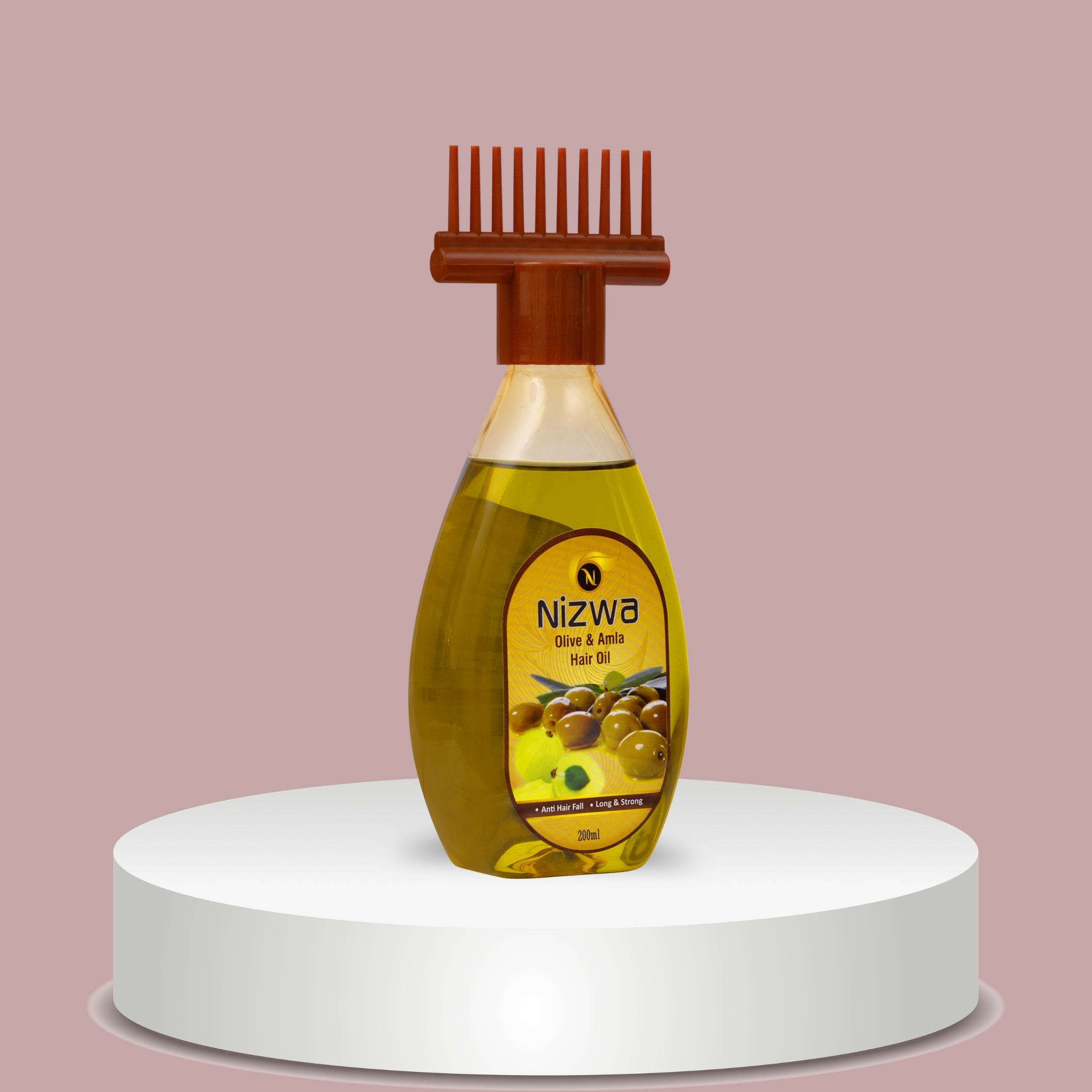 Olive oil amla and vitamin e ingredients in Nizwa Hair Oil