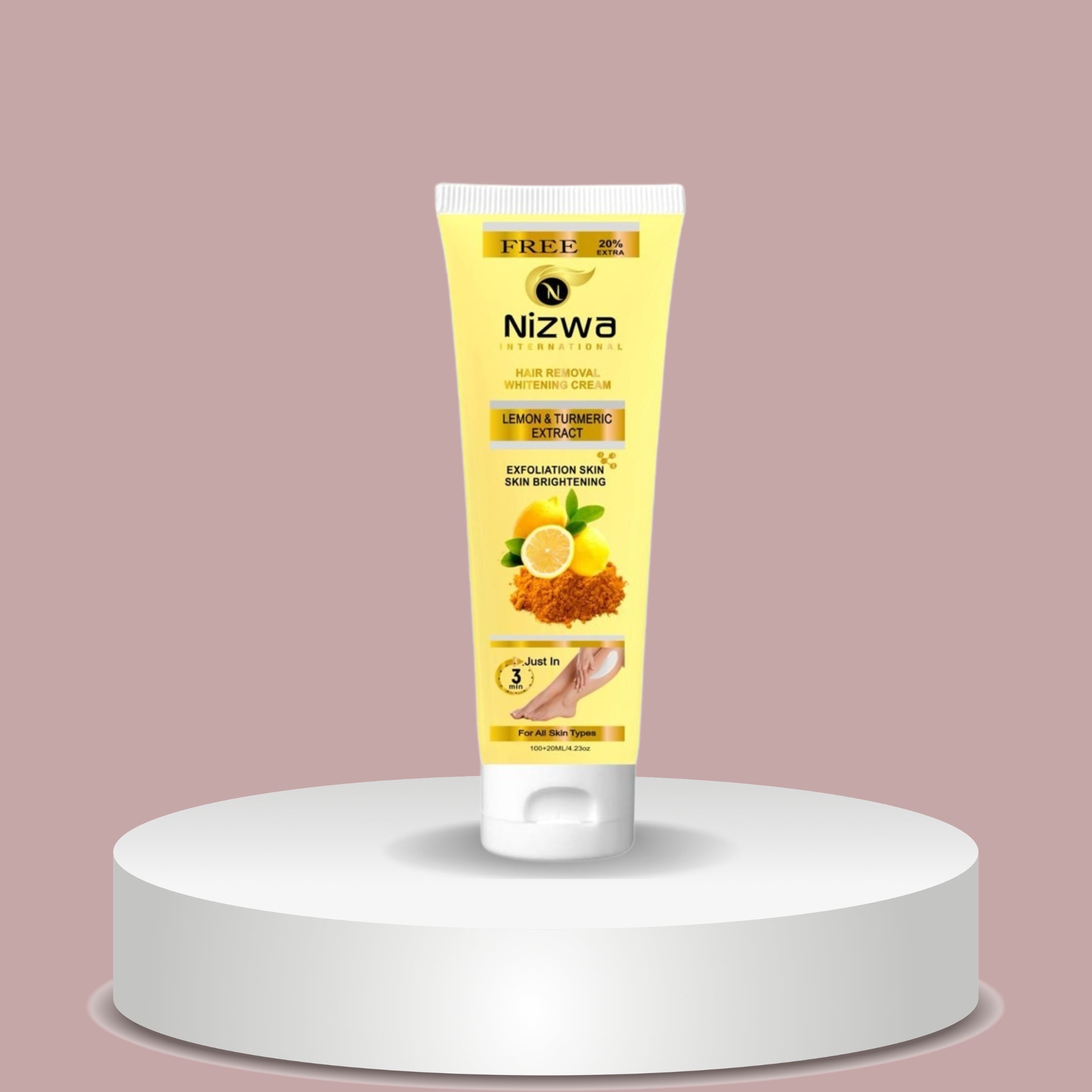 Nizwa Gentle Hair Removal Cream with Lemon & Turmeric Extract