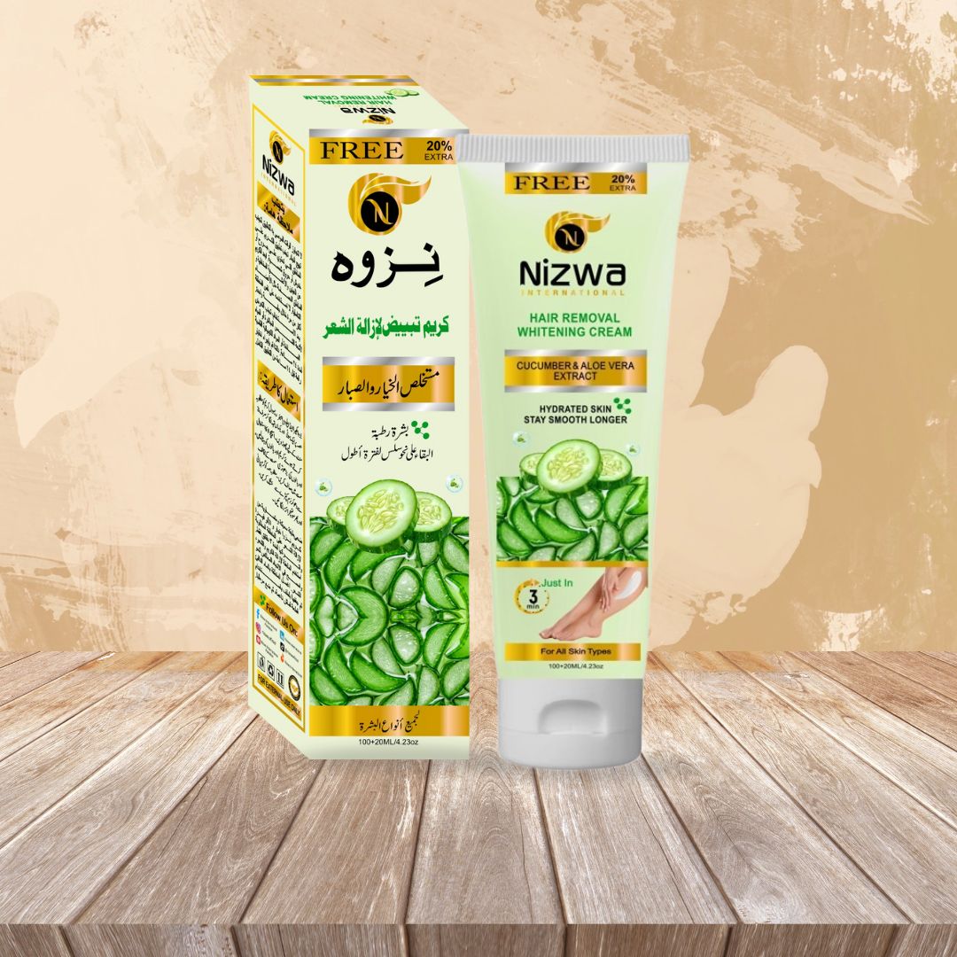 Nizwa Cucumber Aloe Vera Hair Removal Cream – Cool & Irritation Free Formula