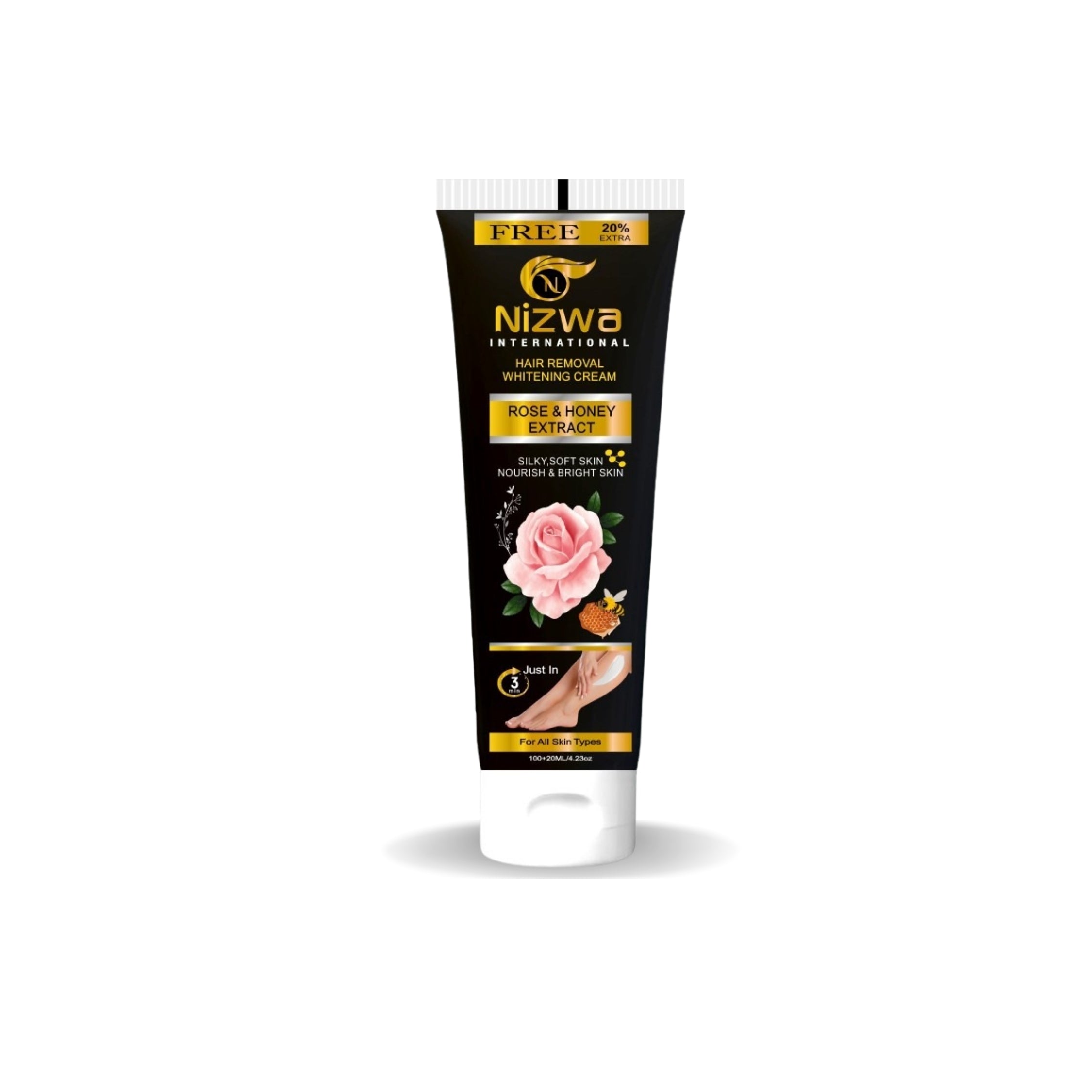Nizwa Rose & Honey Hair Removal Cream for Soft & Smooth Skin Pakistan