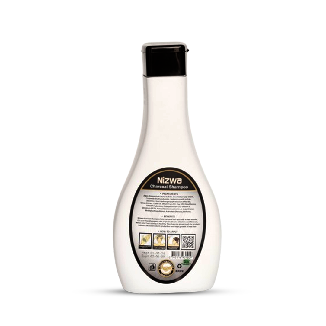 Nizwa Charcoal Shampoo for oily and dandruff prone scalp Pakistan