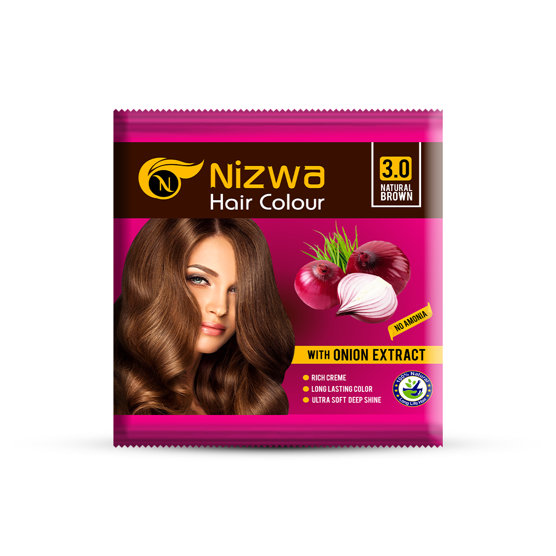 Nizwa Onion Hair Color box for natural long-lasting hair color Pakistan
