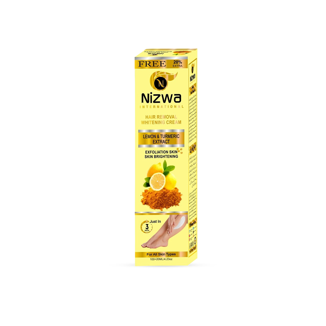 Nizwa Lemon Turmeric Hair Removal Cream – Safe for Sensitive Areas